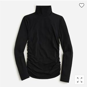 J.Crew ruched black turtleneck
